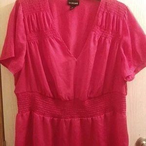 Lane Bryant hot pink top size 26/28